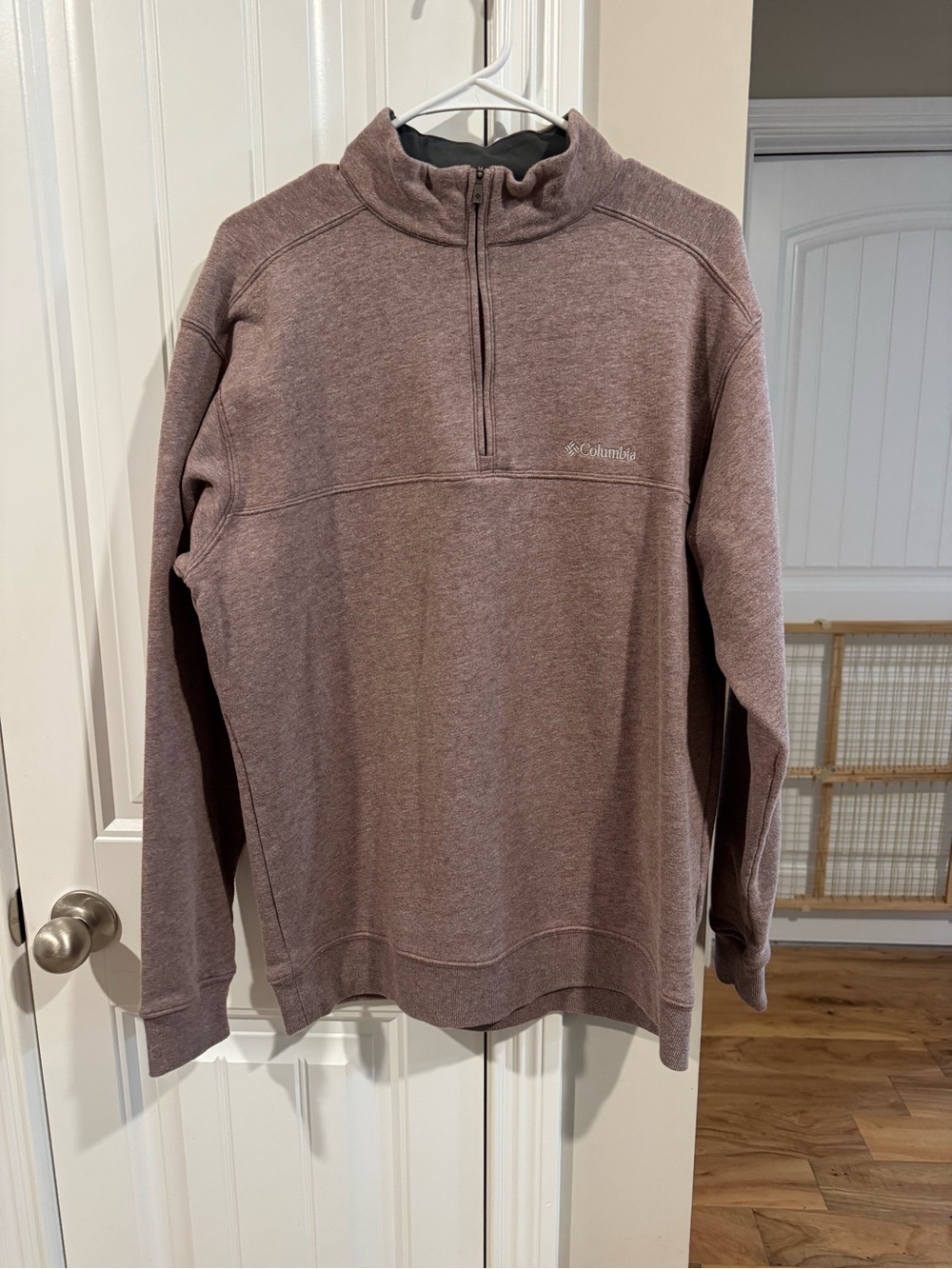 Columbia Men's Half-Zip Sweater - Mauve